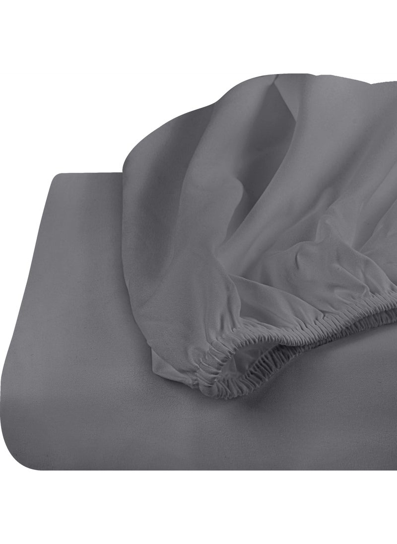 Utopia Bedding Utopia Bedding Queen Fitted Sheet - Bottom Sheet - Deep Pocket - Soft Microfiber - Shrinkage and Fade Resistant - Easy Care -1 Fitted Sheet Only (Grey)  - Image 3