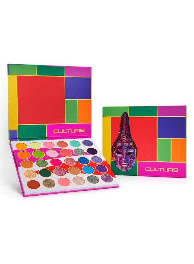 Juvia's Place لوحة ظلال العيون الملونة باللون الأصفر والأخضر والأرجواني، مكياج العيون الاحترافي، لوحة ظلال العيون المصبوغة، لوحة مكياج لتلوين العيون ولمعانها، مستحضرات تجميل ظلال العيون المضغوطة، ظلال من 30 لونًا - Image 1