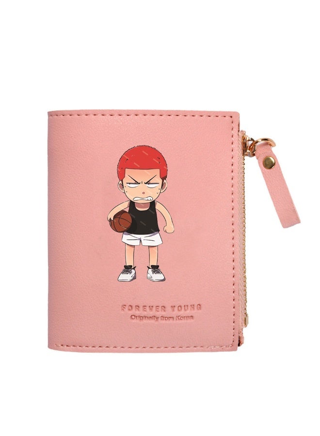 KUYING Slam Dunk Anime Student Lightweight Wallet Card Bag  - Image 1