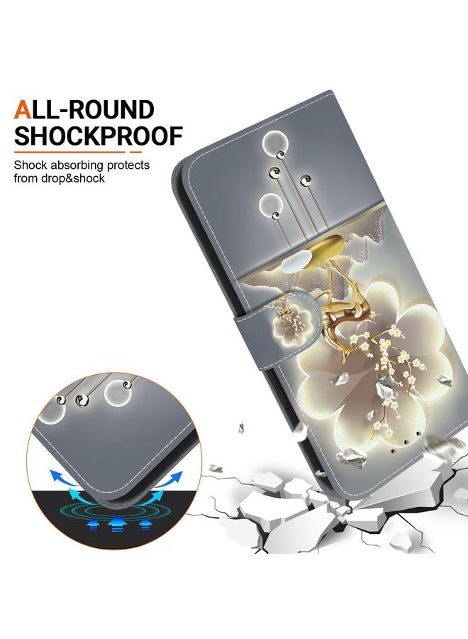 Green Tiger Case For Infinix Hot 40 / 40 Pro Crystal Texture Colored Drawing Leather Phone Case - Image 5