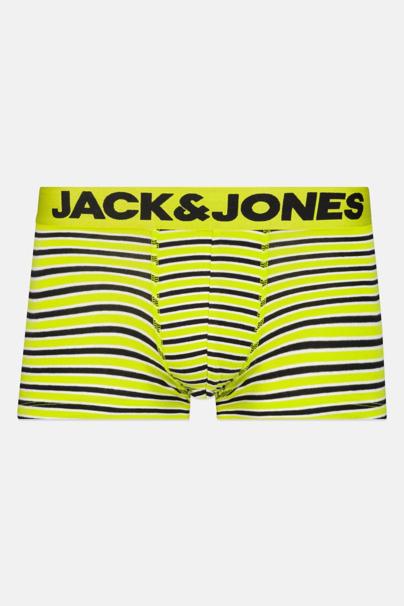 Jack Jones Men Stripe Print Boxer Brief, Multicolor  - Image 1