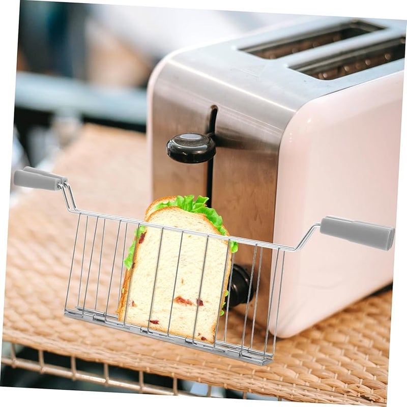 رفوف تسخين من الفولاذ المقاوم للصدأ الرمادي لآلات صنع الخبز محمصة الخبز 44 × 16 × 2 سم تسخين آمن - Image 5