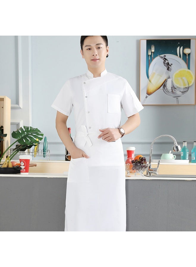 NIBEMINENT High-End Hotel Chef Overalls Autumn and Winter Restaurant Baking Chef Thickened Work Wear Men's  Anti-Static Kitchen  - Image 1