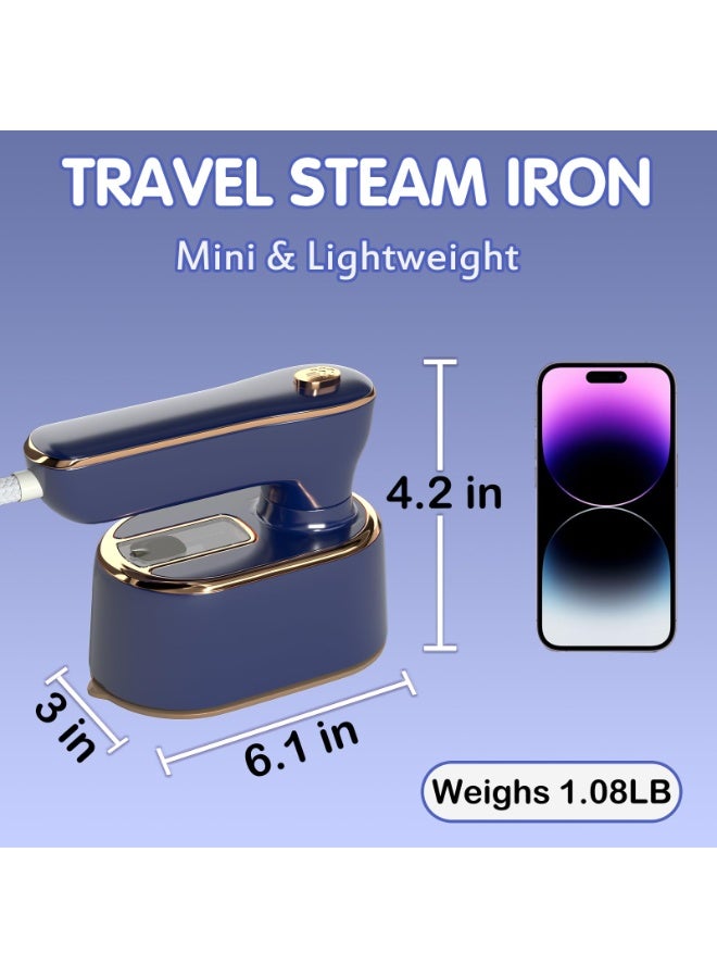 HUMJO Portable Steam Iron, 1000W Mini Handheld 180 Foldable Iron for Travel Home College Dormitory - Image 4