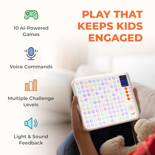 SIRO Smart Play Board | 10 in-Built AI-Powered Screen Free Games for Kids & Family | Lightweight & Portable |Develops Decision Making, Strategic Thinking & Problem-Solving Skills |Rechargeable Battery - Image 3