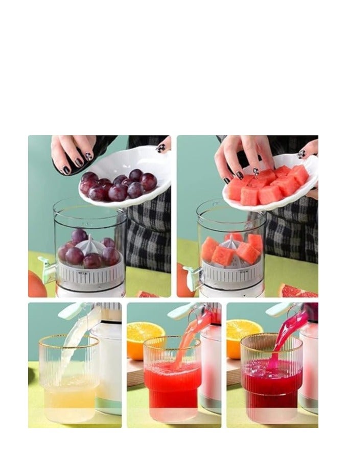 عصارة فواكه حمضيات 45 وات قابلة لإعادة الشحن لاسلكية محمولة مع كابل USB وفرشاة تنظيف، عصارة قوية لمختلف أنواع الفواكه - Image 3