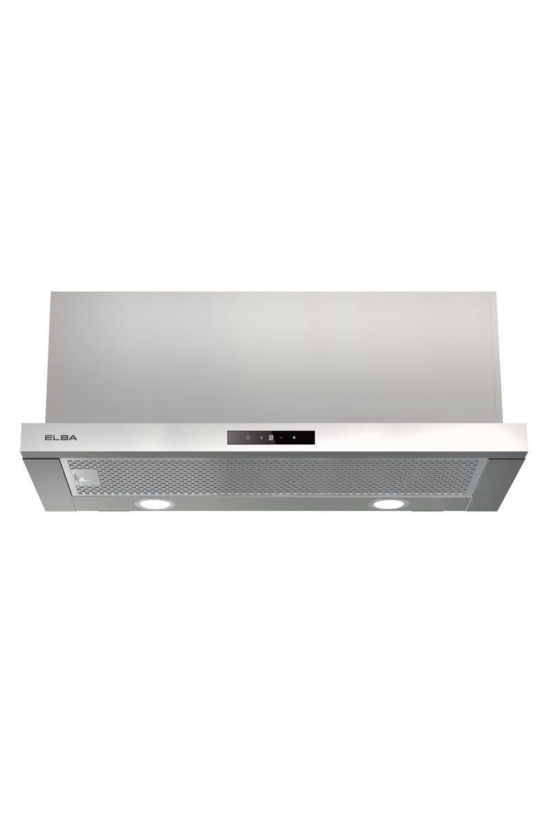ELBA - 90cm Built-in Telescopic Kitchen Hood - 1200m3/h - Touch Control - LED Lighting - Aluminum + Steel Filters - Stainless Steel - Italian Technology