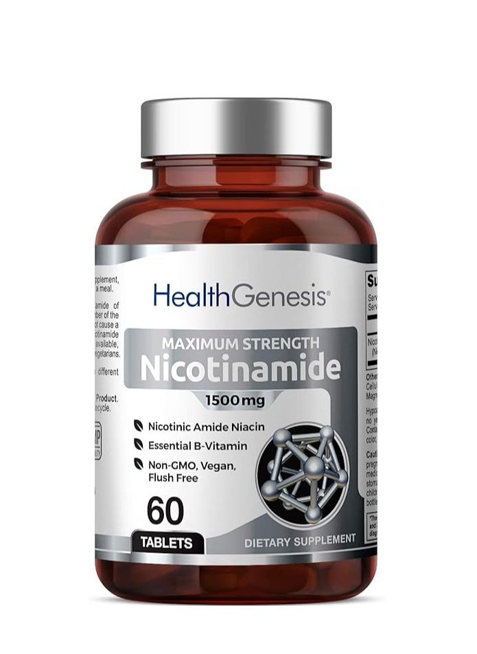 Nicotinamide Supports Skin Cell Health  1500 mg 60 Tablets - pzsku/ZAD23D1AC6409A46B356BZ/45/_/1735224798/ef2467cf-785e-4a90-8f49-a2612c077400