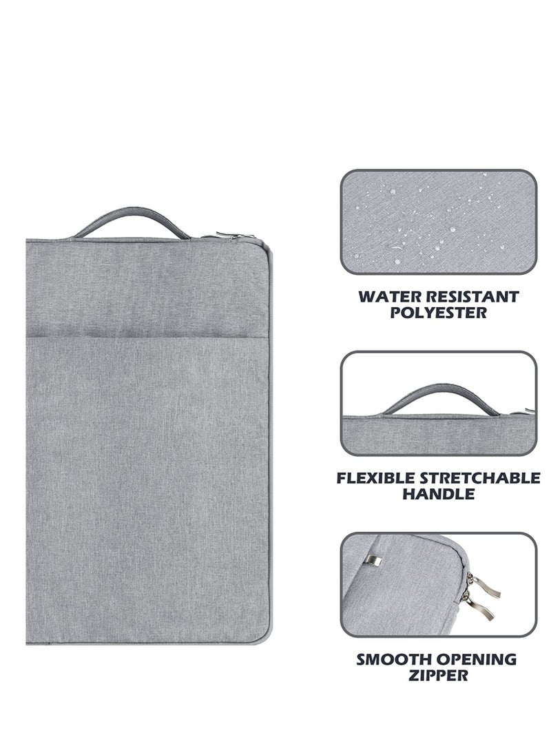 Generic - 15.6 Inch Laptop Sleeve for 16 Inch New MacBook Pro 14 Inch MacBook Pro, 14 15.6 Inch Notebook Ultrabook Computer Protective Cover Bag Shockproof Water Resistant Carrying Case, Grey - Image 1