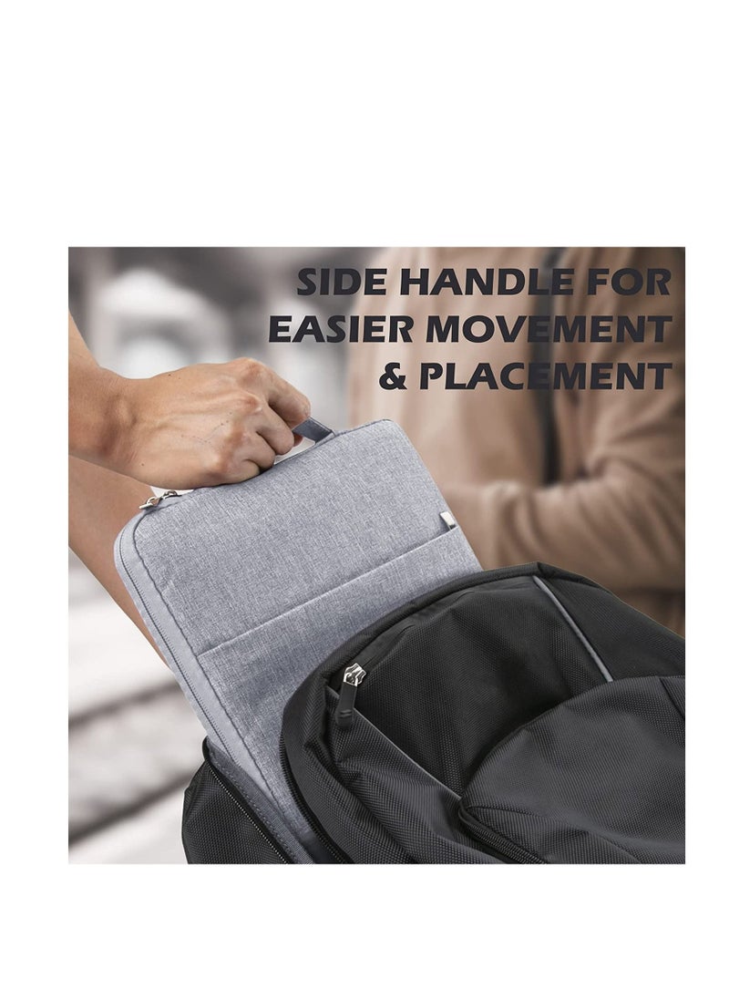 Generic - 15.6 Inch Laptop Sleeve for 16 Inch New MacBook Pro 14 Inch MacBook Pro, 14 15.6 Inch Notebook Ultrabook Computer Protective Cover Bag Shockproof Water Resistant Carrying Case, Grey - Image 1