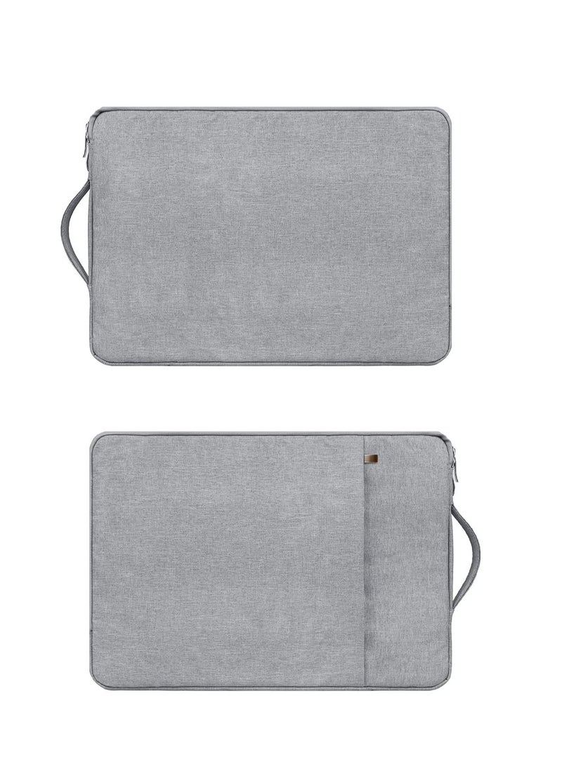 Generic - 15.6 Inch Laptop Sleeve for 16 Inch New MacBook Pro 14 Inch MacBook Pro, 14 15.6 Inch Notebook Ultrabook Computer Protective Cover Bag Shockproof Water Resistant Carrying Case, Grey - Image 1