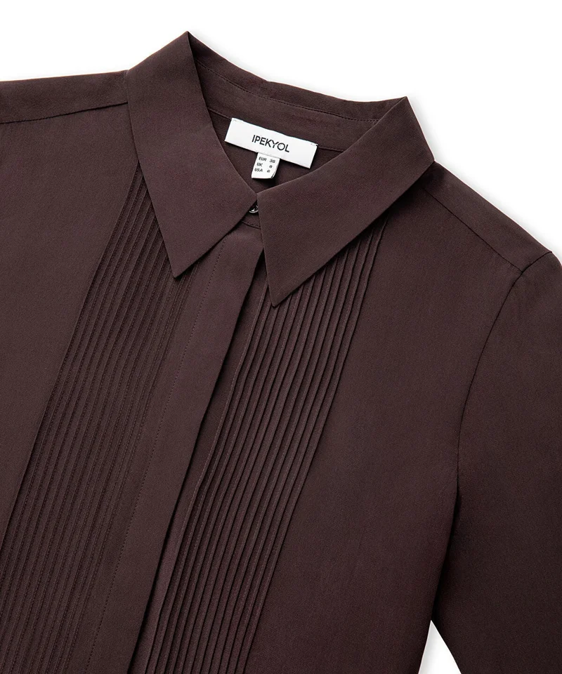 Ipekyol  Silk Shirt with Pintucks for Women | Best Price UAE