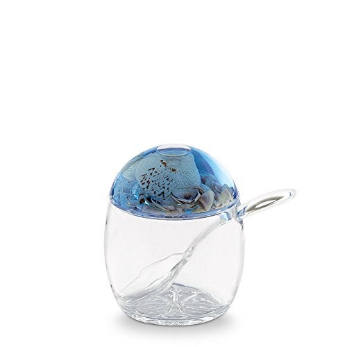 Freelance Eden Acrylic Kitchen & Dining, Condiment Jam Jar Set Dispenser Box Holder Keeper Case Dish with Lid & Spoon - Image 3