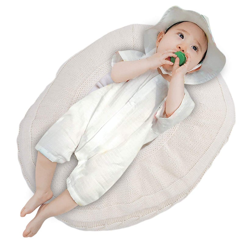 White Newborn Photography Prop Cotton Baby Posing Sofa Cushion Soft Comfortable Infant Photo Positioner - Image 3