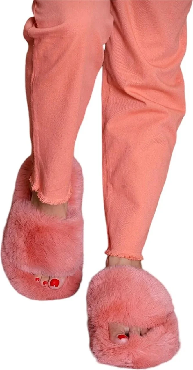 Liger Extra Soft Furry Women's Slippers Fuchsia