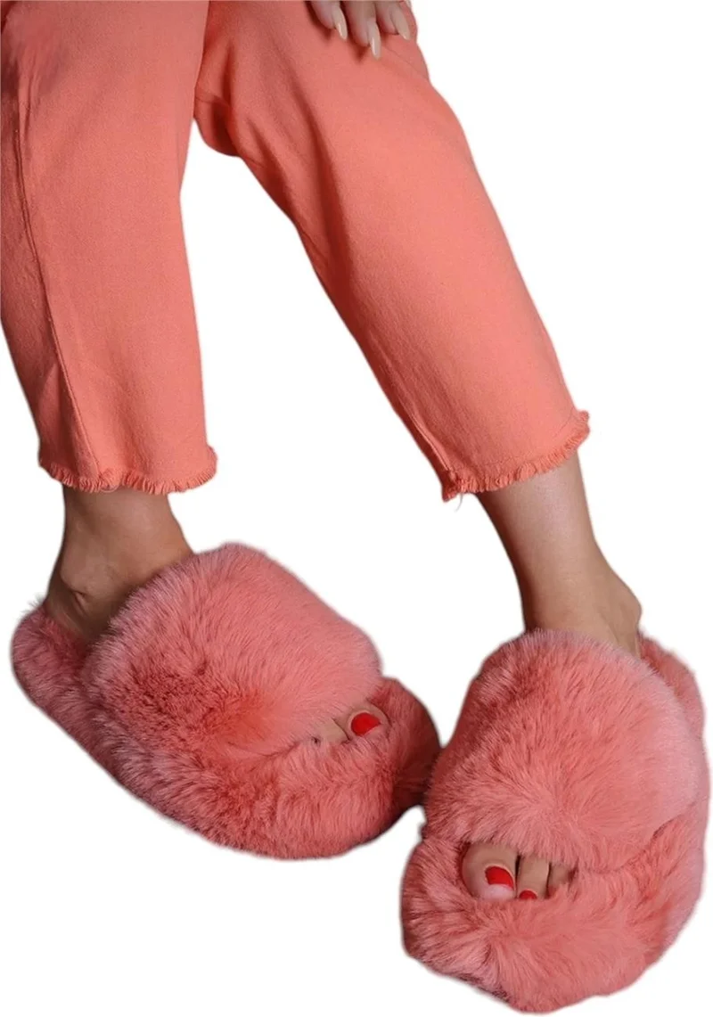 Liger Extra Soft Furry Women's Slippers Fuchsia