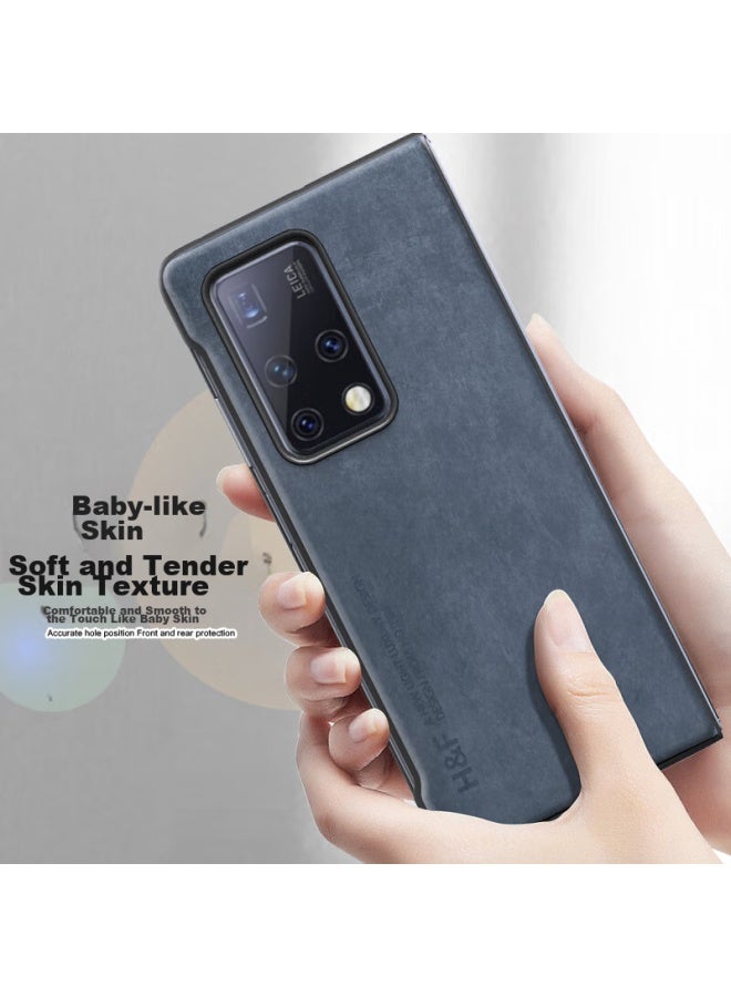 Hotfire Phone Case For Huawei Mate X2, Huawei Mate X2 Protective Cover, Upgraded Skin-Like Lambskin Matte Lens Full Protection Simple Silicone Case For Men And Women Gray - Image 4