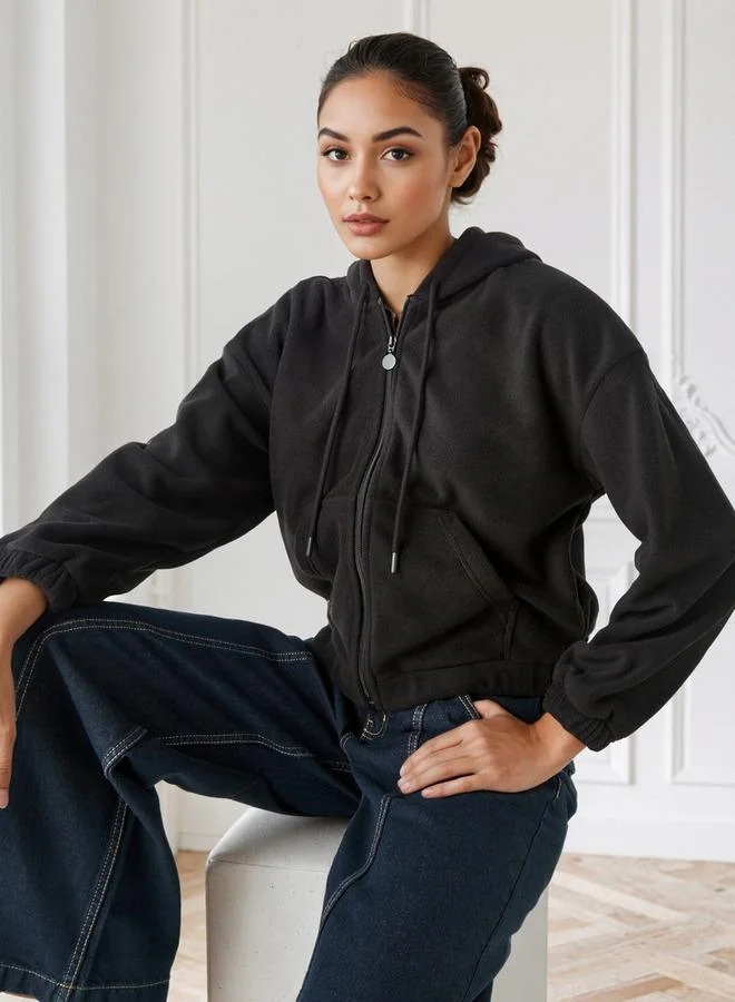 سبلاش فيڤ Polyester Fleece Jacket with Hood