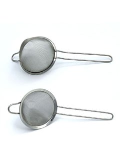 Frenchef Stainless Steel Tea Strainer with Long Handle Conical Mesh Strainers Sieve for Cocktail Coffee Food - Rust Proof Easy to Clean - 12Cm