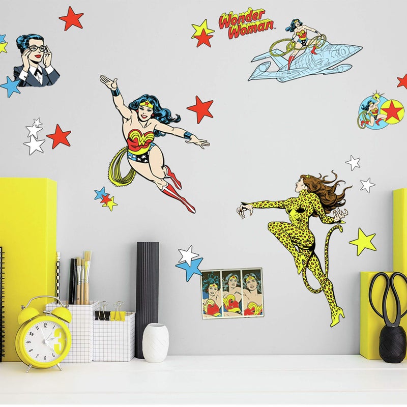RoomMates RMK2397GM DC Classic Wonder Woman Peel and Stick Giant Wall Decals - Image 1