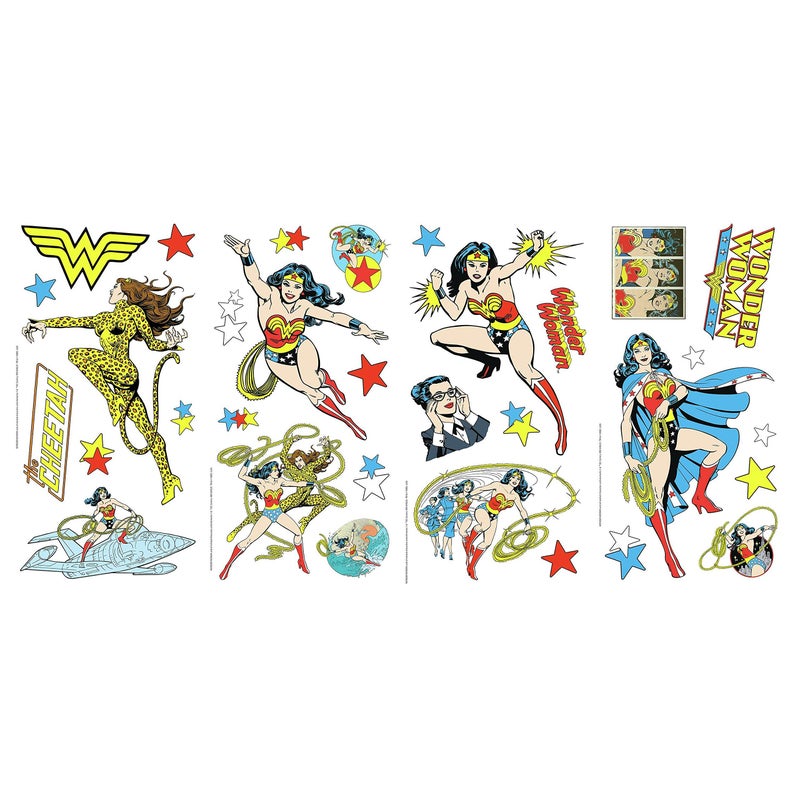 RoomMates RMK2397GM DC Classic Wonder Woman Peel and Stick Giant Wall Decals - Image 2