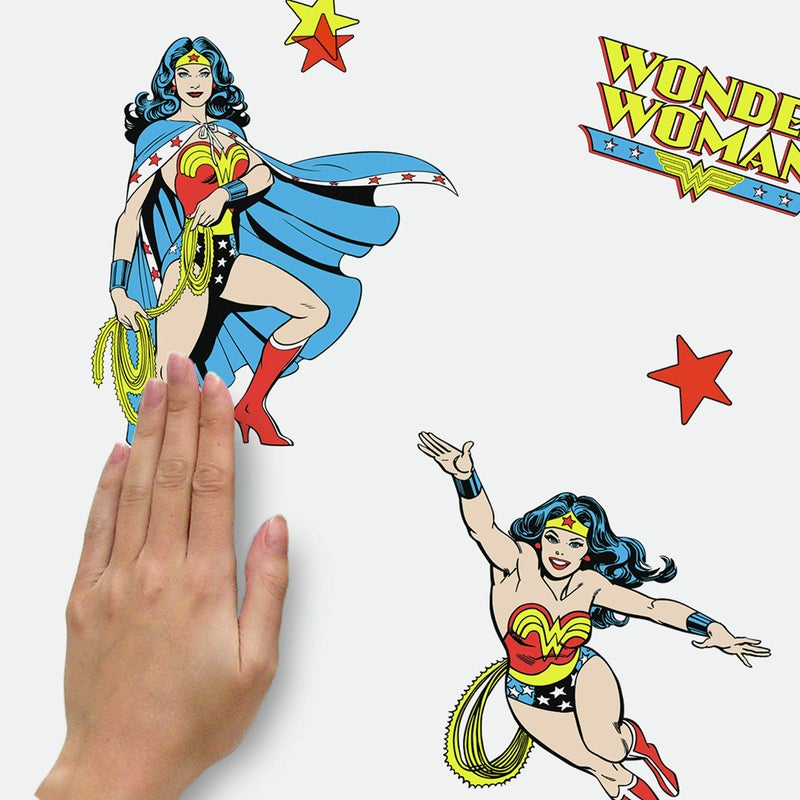 RoomMates RMK2397GM DC Classic Wonder Woman Peel and Stick Giant Wall Decals - Image 3