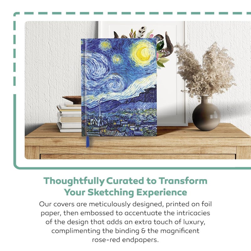 Vincent van Gogh: The Starry Night (Blank Sketch Book) - Image 4