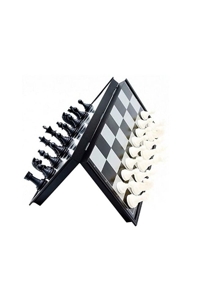 دوركو مجلس الشطرنج المغناطيسي مجموعة مع الشطرنج قابل للطي / مجلس التخزين المحمول ، ألعاب الشطرنج التقليدية الإضافية الملكة ، هدية لعبة تعليمية للأطفال والكبار - Image 2