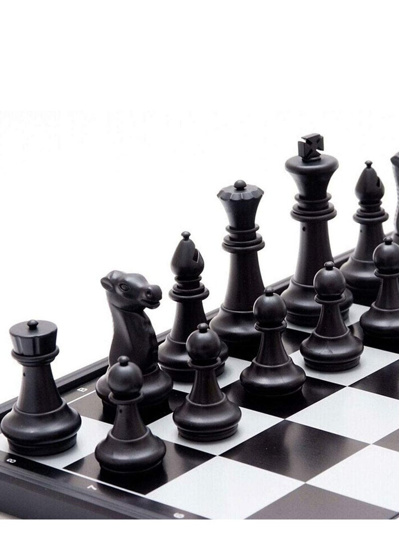 دوركو مجلس الشطرنج المغناطيسي مجموعة مع الشطرنج قابل للطي / مجلس التخزين المحمول ، ألعاب الشطرنج التقليدية الإضافية الملكة ، هدية لعبة تعليمية للأطفال والكبار - Image 3