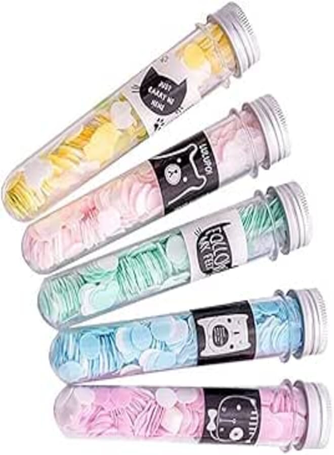 Rose Shaped Scented Paper Soap Strips Inside 14cm Plastic Tube Baby Safe Soap Easy to Carry for Moms to Keep Her Boys Clean and Healthy Perfect for School, Trips and Travel