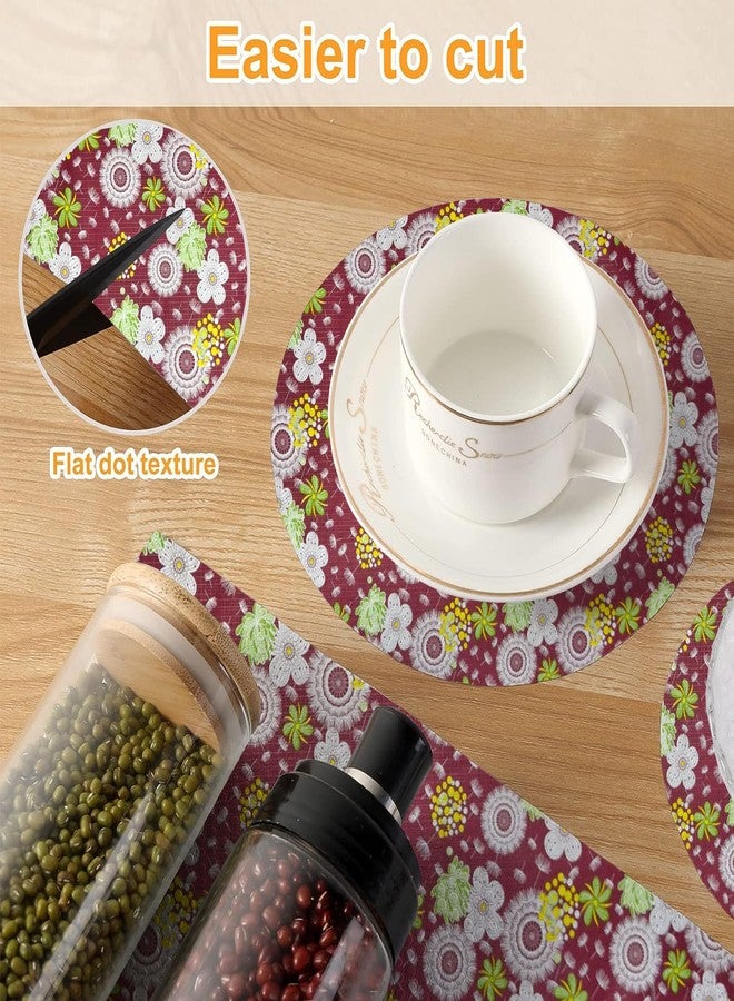 Vocal Store Kitchen Drawer/Cabinet Shelf Mat|PVC Material|Adjustable Size 10 Meter Roll, Red - MDOJ1-P027-10 - Image 4