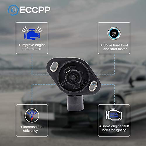 ECCPP مستشعر موضع الخانق ECCPP 911-753، مناسب لأكورا إنتغرا، هوندا أكورد، هوندا سيفيك ديل سول، هوندا CR-V، هوندا CRX، هوندا برليود، مستشعر TPS 16400P06A11 - Image 2