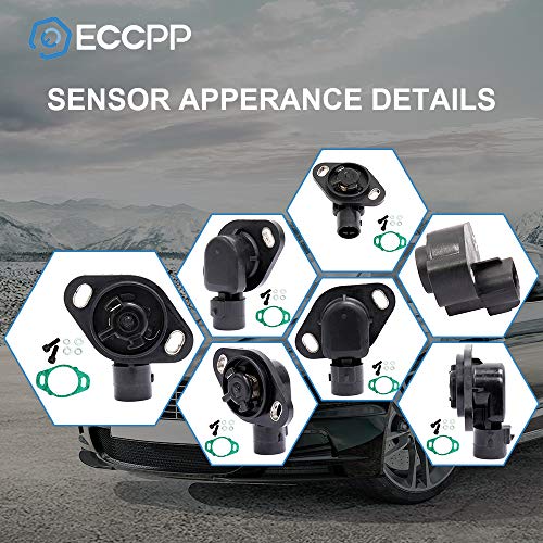 ECCPP مستشعر موضع الخانق ECCPP 911-753، مناسب لأكورا إنتغرا، هوندا أكورد، هوندا سيفيك ديل سول، هوندا CR-V، هوندا CRX، هوندا برليود، مستشعر TPS 16400P06A11 - Image 5