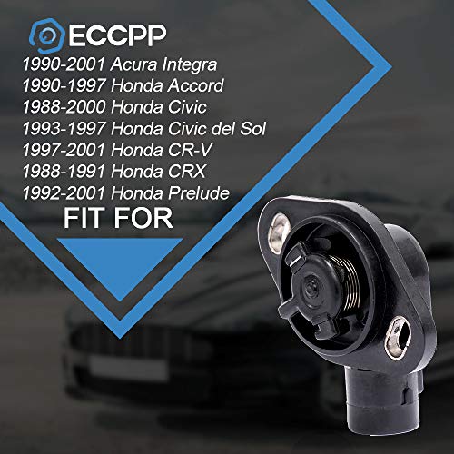 ECCPP مستشعر موضع الخانق ECCPP 911-753، مناسب لأكورا إنتغرا، هوندا أكورد، هوندا سيفيك ديل سول، هوندا CR-V، هوندا CRX، هوندا برليود، مستشعر TPS 16400P06A11 - Image 4