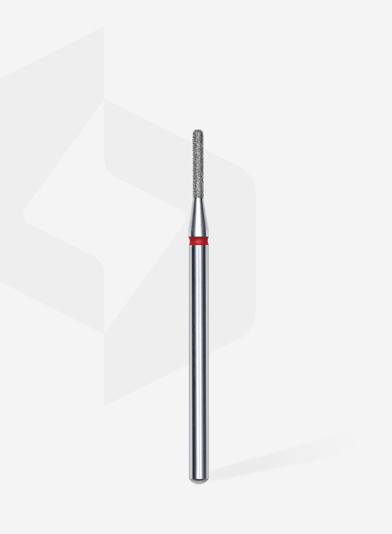 STALEKS PRO Diamond nail drill bit rounded cylinder red EXPERT head diameter 1,4 mm / working part 8 mm - Image 2