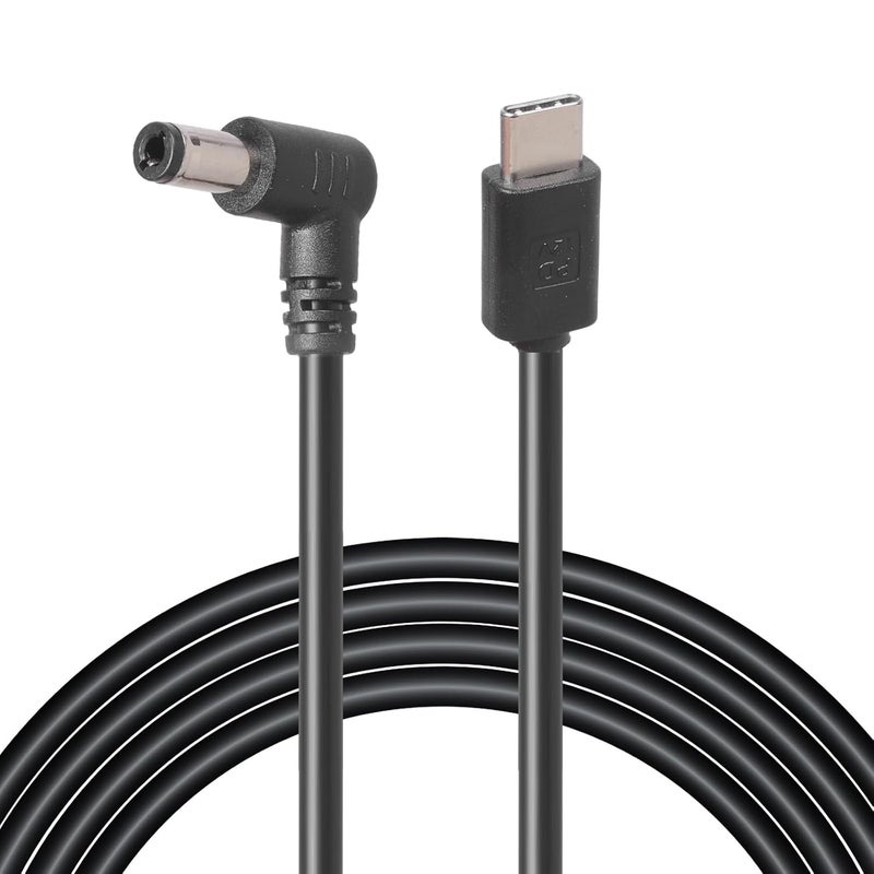 ألوان ثابته مقاومة للبهتان كابل شحن USB Type C إلى 5.5x2.5mm بزاوية 90°، وظيفة خرج 3A لمروحة LED وطابعات وأجهزة عرض مواد مختارة مضادة للتآكل خفيف الوزن ومتين في نفس الوقت يوفر على المشتري - Image 3