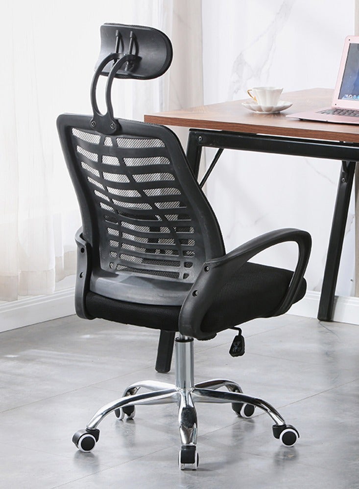 CityRiya-Long Office Chair Computer Desk Chair Mesh Chair Ergonomic Home Office Chair Gaming Chair Executive Chair Adjustable Task Chair with Armrest and Lumbar Support - Image 3