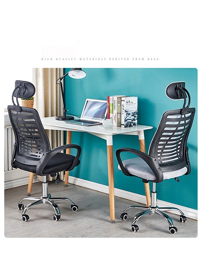 CityRiya-Long Office Chair Computer Desk Chair Mesh Chair Ergonomic Home Office Chair Gaming Chair Executive Chair Adjustable Task Chair with Armrest and Lumbar Support - Image 2