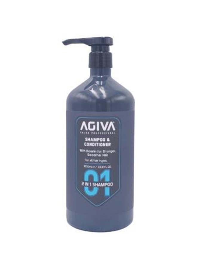 Professional Keratin 2 In 1 Shampoo And Conditioner No. 01 - 1000 Ml