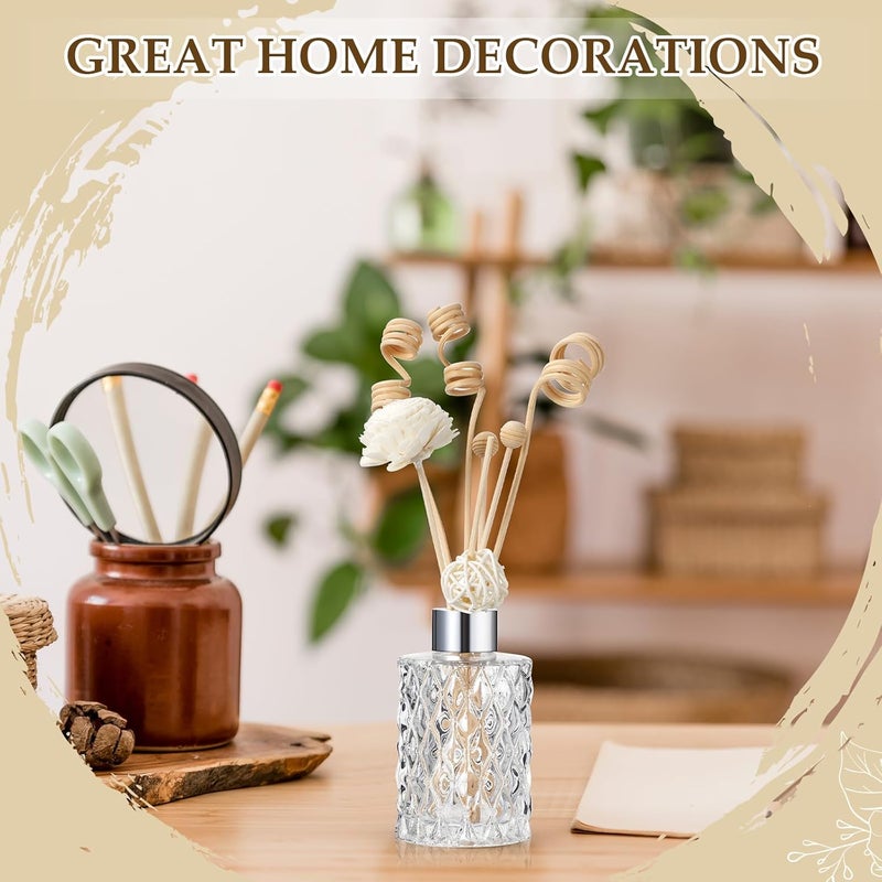 Loopeer 180 Pcs Rattan Reed Fragrance Diffuser Set - Natural Rattan Diffuser Sticks for Aroma - Image 4