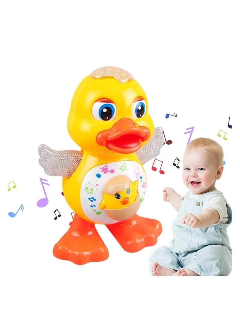 Dancing Duck Toy with Music, Flashing Lights & Movement – Interactive Musical Toy for Kids & Toddlers – Battery Operated, Colorful Light Show, Fun & Educational Gift for Boys & Girls - Image 1