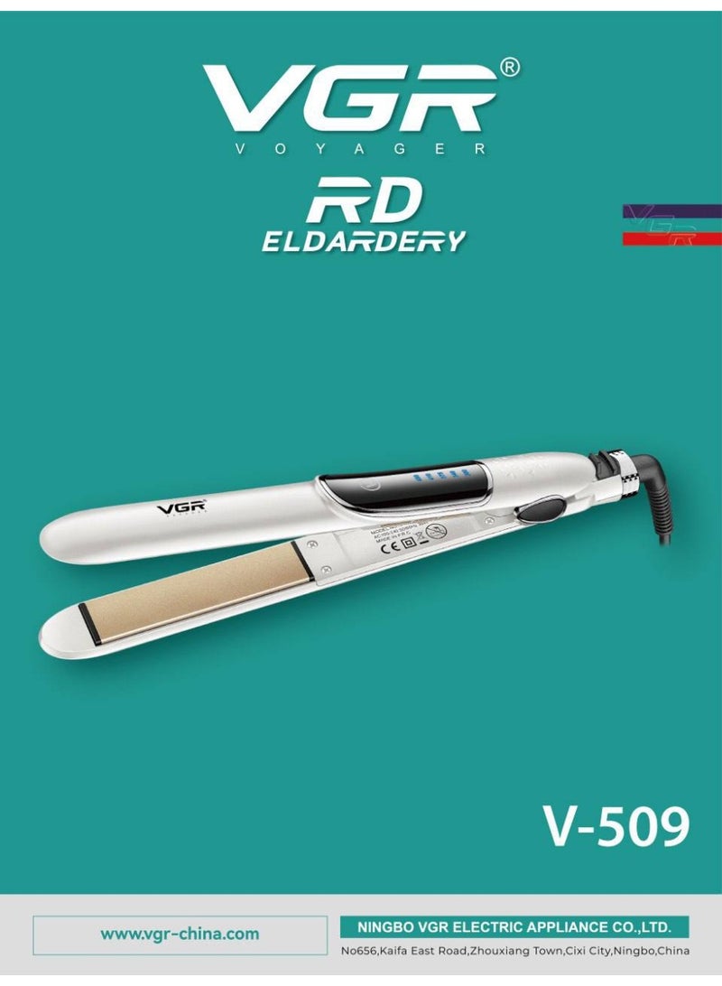 VGR-509 Professional Hair Straightener – Wide Ceramic Plates & Fast Heat-Up