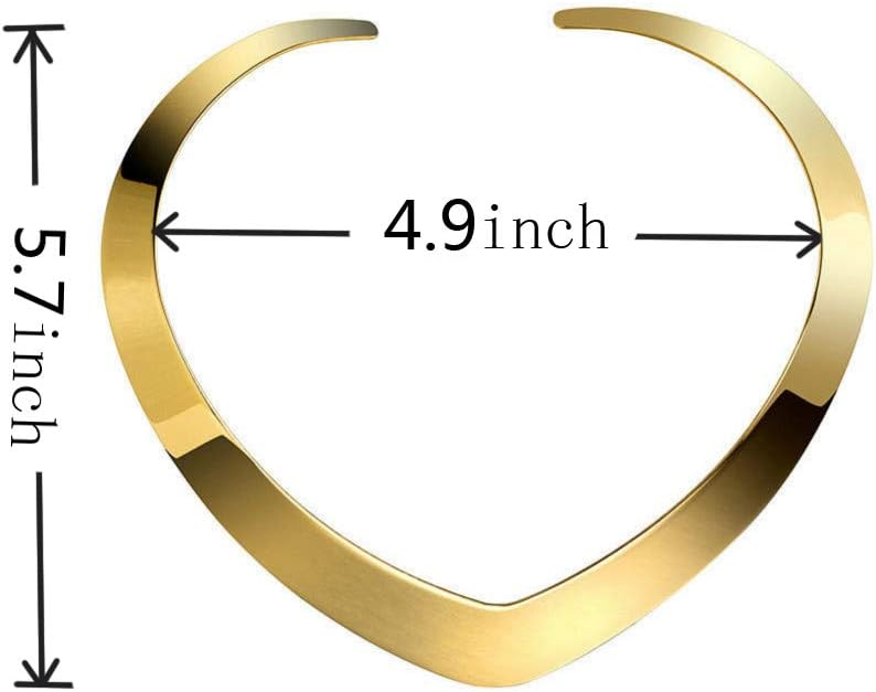 Carweilon Store High Polished Stainless Steel Necklace Love Choker Heart Shape Women Statement Jewelry - Image 4