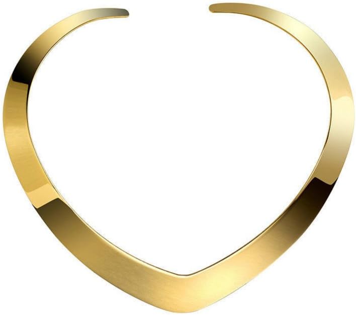Carweilon Store High Polished Stainless Steel Necklace Love Choker Heart Shape Women Statement Jewelry - Image 1