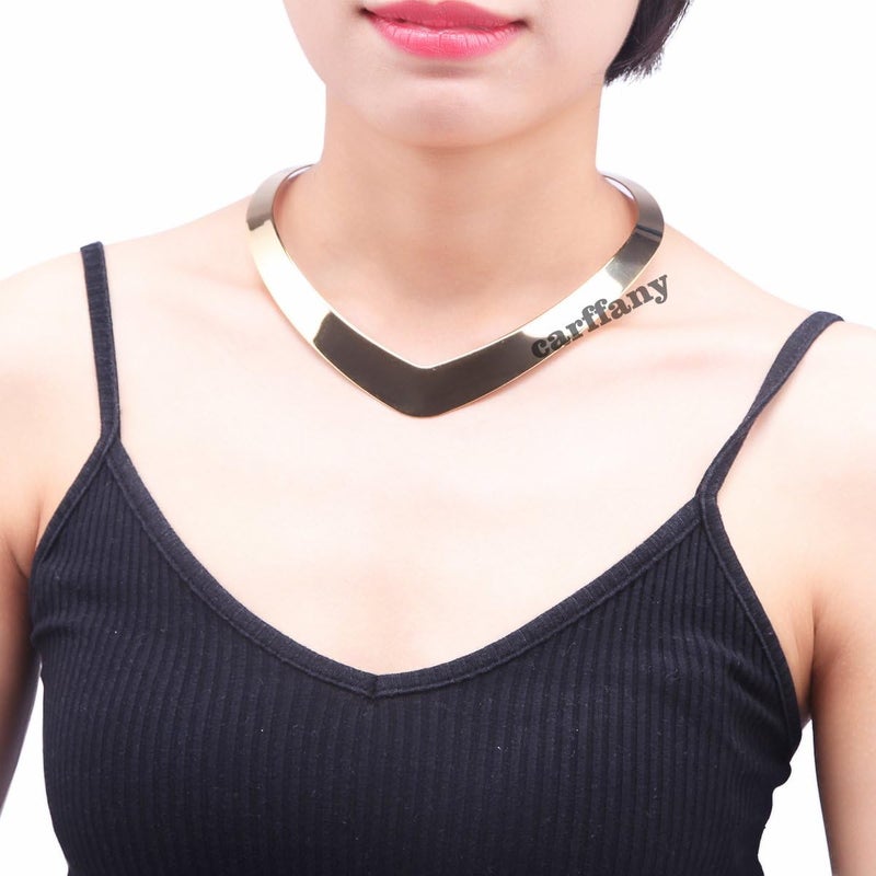 Carweilon Store High Polished Stainless Steel Necklace Love Choker Heart Shape Women Statement Jewelry - Image 3