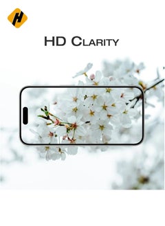 HuHa Camera Lens Protector for iPhone 15 Pro and 15 Pro Max Tempered Glass Aluminum Ring Cover, HD Clear, iPhone Camera Design Matching, Anti-Reflection, Anti-Scratch, Full Set (White Titanium)  - Image 3
