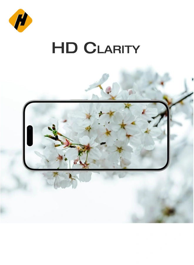 Camera Lens Protector for iPhone 15 Pro and 15 Pro Max Tempered Glass Aluminum Ring Cover, HD Clear, iPhone Camera Design Matching, Anti-Reflection, Anti-Scratch, Full Set (White Titanium)