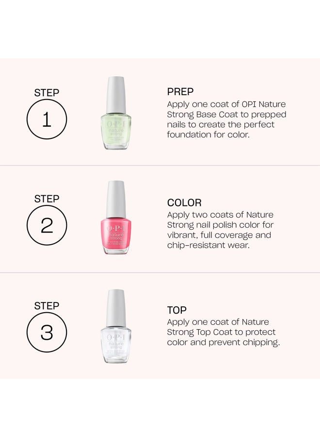 OPI Nature Strong Top Coat | Natural Origin, Vegan Nail Polish Top Coat | Protects Nails & High Gloss Shine - Image 5