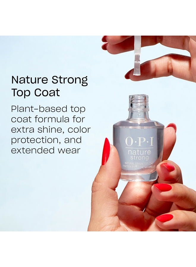 OPI Nature Strong Top Coat | Natural Origin, Vegan Nail Polish Top Coat | Protects Nails & High Gloss Shine - Image 3