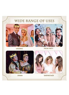 Excefore Antique Royal Crown, King Crown for Men, Baroque Queen Crown for Women, Medieval vintage Costume Accessories Suitable for Prom, Wedding Party, Birthday Party  - Image 5